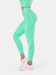 Body Sculpt Double Coverage Leggings Squat Proof Leggings, Body Sculpting, Squat Proof, Active Wear, Mint, Leggings, Clothes