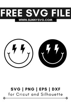 lightning bolt smiley face svg Eyes Clipart