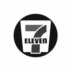 the seven seven logo in black and white, with an arrow pointing up to it