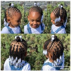 Kid Braids, Black Baby Girl Hairstyles, Braid Styles For Girls, Toddler Braided Hairstyles, Childrens Hairstyles, Kids Style Hair, Cute Toddler Hairstyles, Lil Girl Hairstyles, Kid Braid Styles