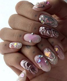 Extreme Nails Designs, Extreme Nails, May Nails, Happy Nails, Nails Salon, Classy Acrylic Nails, Nail Ring, Nails Desing