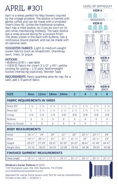 the sewing pattern for an apron dress