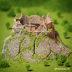 an image of a castle made out of rocks