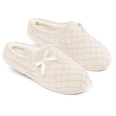 Surround Your Feet In Softness With These Cozy Quilted Slippers. The Clog-Style Slippers Feature Plush Uppers, Comfortable Padded Insoles, And Skid-Resistant Traction Soles That Are Perfect For Indoor And Outdoor Use. Available In Four Versatile Colors. Spot Clean. Polyester And Rubber; Imported. Choose: Burgundy, Cream, Grey Or Black. Available In: Medium (7-8), Large (9-10) Or X-Large (11). Cream Slippers With Cushioned Footbed And Round Toe, Cream Textured Slip-on Slippers, Beige Synthetic Slippers With Cushioned Footbed, Beige Closed Toe Cushioned Slippers, Cream Slip-on Slippers With Cushioned Footbed, Beige Non-slip Closed Toe Slippers, Cream Flat Slippers With Cushioned Footbed, Comfortable Cream Synthetic Slippers, Cream Slip-on Synthetic Slippers