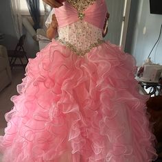 Price Negotiable Needs Gone Asap Size 8 Can Be 9 , Back Is Like A Corset Sweet 16 Dresses, 15 Dresses, Quinceanera Dresses, Quince, Sweet 16, Pink Ladies, Colorful Dresses, Prom Dresses, Prom