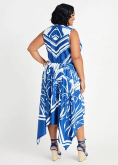 Printed Faux Wrap Maxi Dress, Sodalite Fitted High-low Hem Maxi Dress For Vacation, Blue Floral Print Maxi Dress With Asymmetrical Hem, Floral Print Maxi Dress With Handkerchief Hem For Vacation, Vacation Maxi Dress With Floral Print And Handkerchief Hem, Printed Maxi Dress With Asymmetrical Hem For Spring, Casual Floral Print Maxi Dress With Handkerchief Hem, Casual Floral Maxi Dress With Handkerchief Hem, Blue Summer Maxi Dress With Handkerchief Hem, Blue Maxi Dress With Handkerchief Hem For Summer