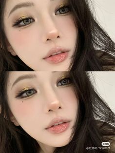 Smokey Douyin Makeup, Sweet Makeup Look, Smokey Eye Douyin Makeup, Brown Douyin Eye Makeup, Dark Douyin Eye Makeup, Cute Doll Makeup, Douyin Fantasy Makeup, Monolid Makeup, Sweet Makeup