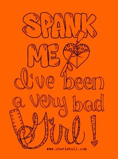 an orange background with the words speak me, we've been very bad