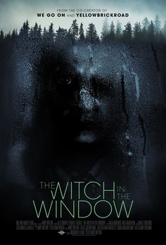 a movie poster for the witch in the window with an image of a man's face