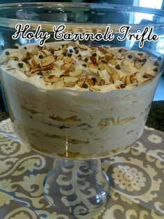 Cannoli Trifle, Holy Cannoli, Cannoli Cream, Trifle Pudding, Individual Desserts