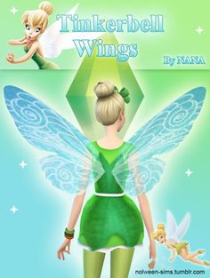 the tinkerbell wings book cover shows a fairy with her hands on her hips