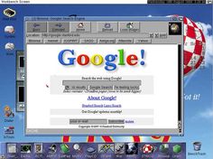 an image of a computer screen with the word google on it's screen window