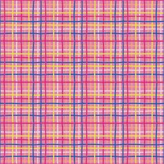 a pink and yellow plaid pattern