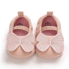 Baby Girls Slip On Butterfly Soft Flats Kids Wholesale Shoes – PrettyKid Toddler Dress Up, Baby Walking Shoes, Childrens Clothing Boutique, Shoes On Sale, Kids Boutique Clothing, Princess Shoes, Cute Butterfly, Sole Shoes