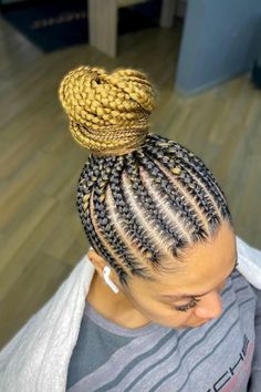 Ghana Braids Banana Braids, Creative Cornrow Hairstyles, Ghana Braid Styles, Ghana Braids Hairstyles, Beautiful Buns, Braiding Styles, Ghana Braids, Braids Styles, Braided Hairstyle