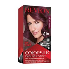 PRICES MAY VARY. Revlon ColorSilk Hair Color 34 Deep Burgundy 1 Each (Pack of 5) - The ammonia-free hair color delivers 100% gray coverage. Achieve rich, long-lasting hair color and a radiant shine at home. Revlon’s 3D Color Gel Technology delivers natural-looking, multi-tonal color from root to tip providing definition and boosting your hair’s dimension. Now enriched with keratin and silk amino acid, ColorSilk’s ammonia-free formula leaves your hair in better condition than before you ever colo Garnier 42 Deep Burgundy, Revlon Colorsilk Hair Dye, Burgundy Hair Dye Box, Loreal Midnight Ruby Hair Color, Deep Burgundy Hair Color Box Dye, At Home Burgundy Hair Color, Best Burgundy Hair Dye Box, Revlon Burgundy Hair Color 48, Sally Beauty Supply Hair Color Burgundy