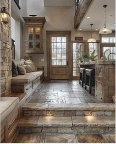 Sitting Nook, Dream Life House, Rustic Home Design, Small Bathroom Ideas, Barn House Plans, Dream House Interior, Dream House Plans, Dream House Decor, Barn House