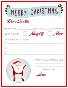 a christmas gift certificate with santa clause on it