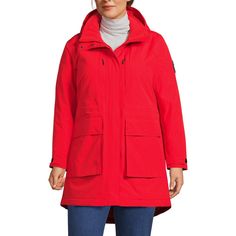 Embrace warmth this winter by staying warm dry and cozy zipped up in the Lands’ End Hooded Women’s Squall Winter Parka. Designed with your comfort in mind this squall has a waterproof windproof nylon shell quilted bottom liner and soft fleece-lined upper. Designed with an attached adjustable hood mid-thigh trench length hidden two-way zip closure rip-grip storm flaps and sealed seams to protect your body from the elements you’re guaranteed to be the warmest you’ve ever been this fall and winter Bottom Liner, Down Winter Coats, Winter Parka, Plus Size Coats, Parka Coat, Protect Yourself, Parka Jacket, Women's Coats & Jackets, Outerwear Coats