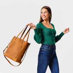 Crossbody Tote | Portland Leather Goods Portland Leather Goods, Timeless Bags, Crossbody Tote, Leather Goods, Leather Tote, Portland, Makeup Bag, To Play, Must Haves