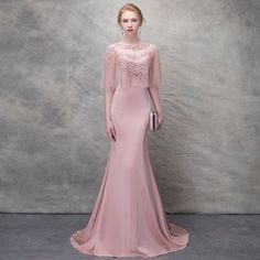 Elegant Blushing Pink Evening Dresses 2017 Trumpet / Mermaid Lace Flower Crystal Scoop Neck 1/2 Sleeves Sweep Train Formal Dresses Pink Fishtail Banquet Dress, Fitted Pink Mermaid Dress For Banquet, Pink Fishtail Mermaid Dress For Banquet, Pink Mermaid Fishtail Dress For Banquet, Pink Mermaid Dress With Mermaid Hem For Banquet, Pink Mermaid Dress For Banquet, Pink Mermaid Dress For Banquets, Fitted Half Sleeve Evening Dress For Wedding, Fitted Half-sleeve Evening Dress For Wedding