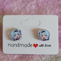 Nwt Handmade Genshin Impact Eula Earrings Acrylic Cut Eula Penny For Size Brand New Genshin Impact Earrings, Manga Jewelry, Genshin Impact Eula, Eula Genshin Impact, Earrings Acrylic, Mirrored Wallpaper, Leather Cuffs Bracelet, Rose Gold Bracelet, Simply Vera Wang