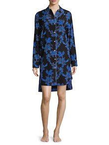 Floral-Print Nightshirt STELLA MCARTNEY Stella Mcartney, Stella Mccartney Lingerie, Edgy Fashion, S Models, Diy Fashion, Stella Mccartney, High Low