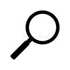 a magnifying glass icon on a white background royalty image stock images and clippings