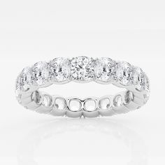 5 ctw Cushion Lab Grown Diamond Eternity Band - 4.1mm Width Platinum, E , VS1 Bespoke Engagement Ring, Full Eternity Ring, Cushion Diamond, Eternity Ring Diamond, Fancy Color Diamonds