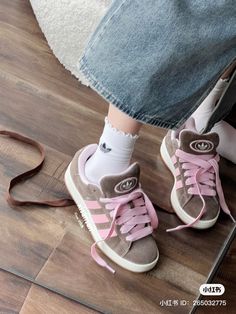 Adidas Campus 00s Brown And Pink, Hype Shoes, Shoe Inspo, Aesthetic Shoes, Swag Shoes