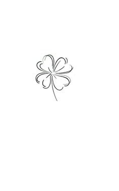 a four leaf clover tattoo design