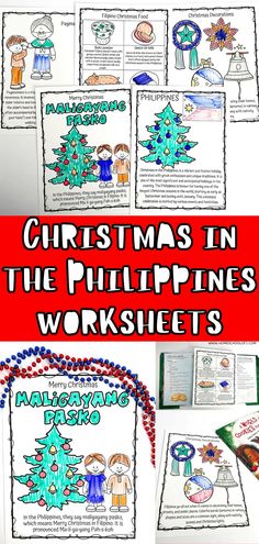 christmas in the philippines worksheets and activities for kids to do with their teacher