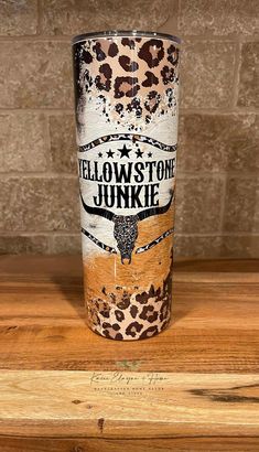 Yellowstone Junkie 20oz skinny tumbler. * This tumbler is made using a sublimation process that guarantees a smooth no lifting surface. High quality images are always used to insure vivid colors. The image is printed directly on the tumbler. * These tumblers are a great Eco-Friendly option for your daily use. It will keep your drinks cold for 12+ hours and hot for 6+ hours. They are great to use indoors and outdoors.  >> ABOUT << - Double- Wall - Vacuum Insulated - Clear Sliding Classic Lid - Cl Yellowstone Tumblers, Interchangeable Wreath, Apple Books, Sublimation Process, Dishwasher Racks, Wine Tumblers, 20oz Tumbler, Fabric Wall, Wine Gifts