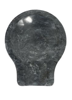 an image of a black marble object on a white background