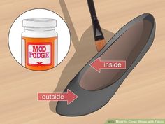 How to Cover Shoes with Fabric: 11 Steps (with Pictures) - wikiHow Covering Shoes With Fabric Diy, Cover Shoes With Fabric Diy, How To Cover Shoes With Fabric, Fabric Covered Shoes, Decoupage Shoes, Shoe Hacks, Shoe Refashion, Pretty Accessories, Leather Bag Pattern