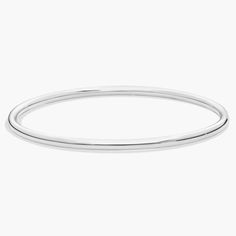 Simple, luxurious and elegant what don't we love about this white gold bangle. Plus, the stacking potential is endless. Made in 14k Italian white gold. Bracelet White Gold, White Gold Bangle, Simple Bangle, Gold Bangle, Blue Nile, Metal Bracelets, Gold Bangles, Jewelry Bracelets, Bangles