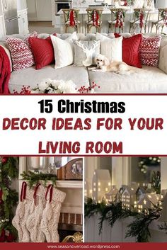 Christmas Decor Inspiration Living Room, Xmas Interior Decor, Christmas Decor For Built In Shelves, Christmas Home Decor Ideas Living Room, Inside Christmas Decor, Living Room Decor For Christmas, Living Room Xmas Decor Ideas, Christmas Decor Ideas For Living Room