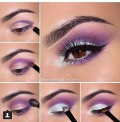 Purple Smokey Eye Makeup, Makeup Revolution Eyeshadow, Spring Makeup Tutorial, Purple Smokey Eye, Bold Eye Makeup, Make Up Tutorials, Purple Eye Makeup, Dramatic Eye Makeup, Smokey Eye Makeup Tutorial