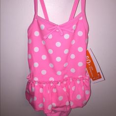 Brand: Joe Fresh One-Piece, Pink W/ White Polka Dots And Attached Tutu Skirt 12-18 Months Upf 50+ Protection Cute Sleeveless Beach Bodysuit, Sleeveless Bodysuit For Playtime, Cute Pink Bodysuit For Swimming, Spring Beachwear Bodysuit For Playwear, Joe Fresh, Kids Swimming, Tutu Skirt, White Polka Dot, Upf 50