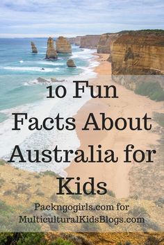 the great ocean with text overlay that reads 10 fun fact about australia for kids