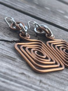 Copper Colored Square Aluminum Earrings in Silver, With Sterling Silver Earwire - Etsy Aluminum Earrings, Philadelphia Pa, Copper Color, Philadelphia, Dangle Drop Earrings, Copper, Ships, Drop Earrings, Sterling Silver