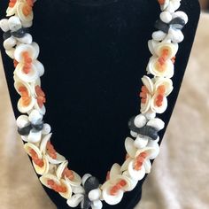 Multiple And Natural Seashell Colors. One Of A Kind Crafted By Me In Tahiti It’s 18 In. Length Seashells Necklace, Seashell Necklace, Tahiti, Sea Shells, Womens Jewelry Necklace, Pink White, Necklaces, Women Jewelry, Pink