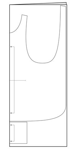 the top half of a vest pattern