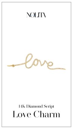 Celebrate love with the 14k Gold Diamond Script Love Charm. Perfect for a charm bracelet, this piece makes an elegant Valentine's Day gift for her. A stunning addition to any collection, it embodies the timeless beauty of luxury jewelry. Valentines Day Gifts For Her, Love Charms, Timeless Beauty, Gold Diamond, Valentine Day Gifts, Charm Bracelet, Gifts For Her, Gemstones