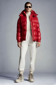 Red Jacket Outfit, Short Puffer Jacket, Long Parka, Down Jackets, Ralph Lauren Outfits