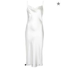 Tag Says 100% Silk. Unlined, Very Simple, Minimalistic Luxurious Slip Dress. Noticeable Stitching Of Underarms And Attachment Of Shoulder Straps To The Front... A $500 Dress Not A $1000 Dress Flows Nicely, Flattering For Different Body Types. Not Tailored, Worn Once. No Stains Nor Any Marks. Just Like New With Tags Still Attached. Accepting Reasonable Offers Only!! Elegant Fitted Silk Daywear Dress, Elegant Fitted Silk Dress For Daywear, Elegant Silk Mini Dress For Daywear, Elegant White Bias Cut Midi Dress, Classic White Silk Midi Dress, Elegant Satin Midi Dress For Daywear, Elegant White Fitted Slip Dress, Elegant White Slip Dress For Formal Occasions, White Bias Cut Slip Dress For Night Out