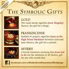 the symbolic gifts flyer with pictures of different foods