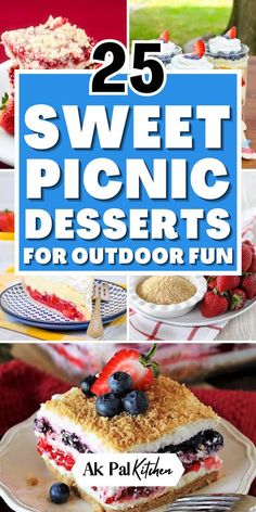 25 sweet picnic desserts for outdoor fun