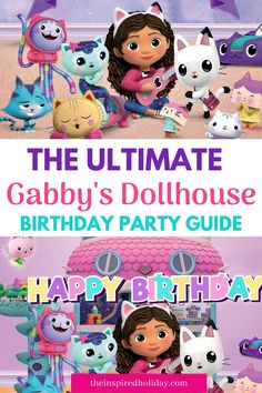 Gabby's Dollhouse birthday party ideas are here! Plan a fabulous Gabby's Dollhouse birthday party with these easy and simple party ideas for kids. You will find everything you need to plan the best Gabby's Playhouse birthday party. Simple Party Ideas, Gabby's Dollhouse Birthday Party, Pool Birthday Cakes, Gabby Party, Gabby's Dollhouse Birthday, Pool Party Cakes, Dolls House Figures, Party Ideas For Kids