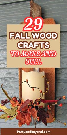 fall wood crafts to make and sell